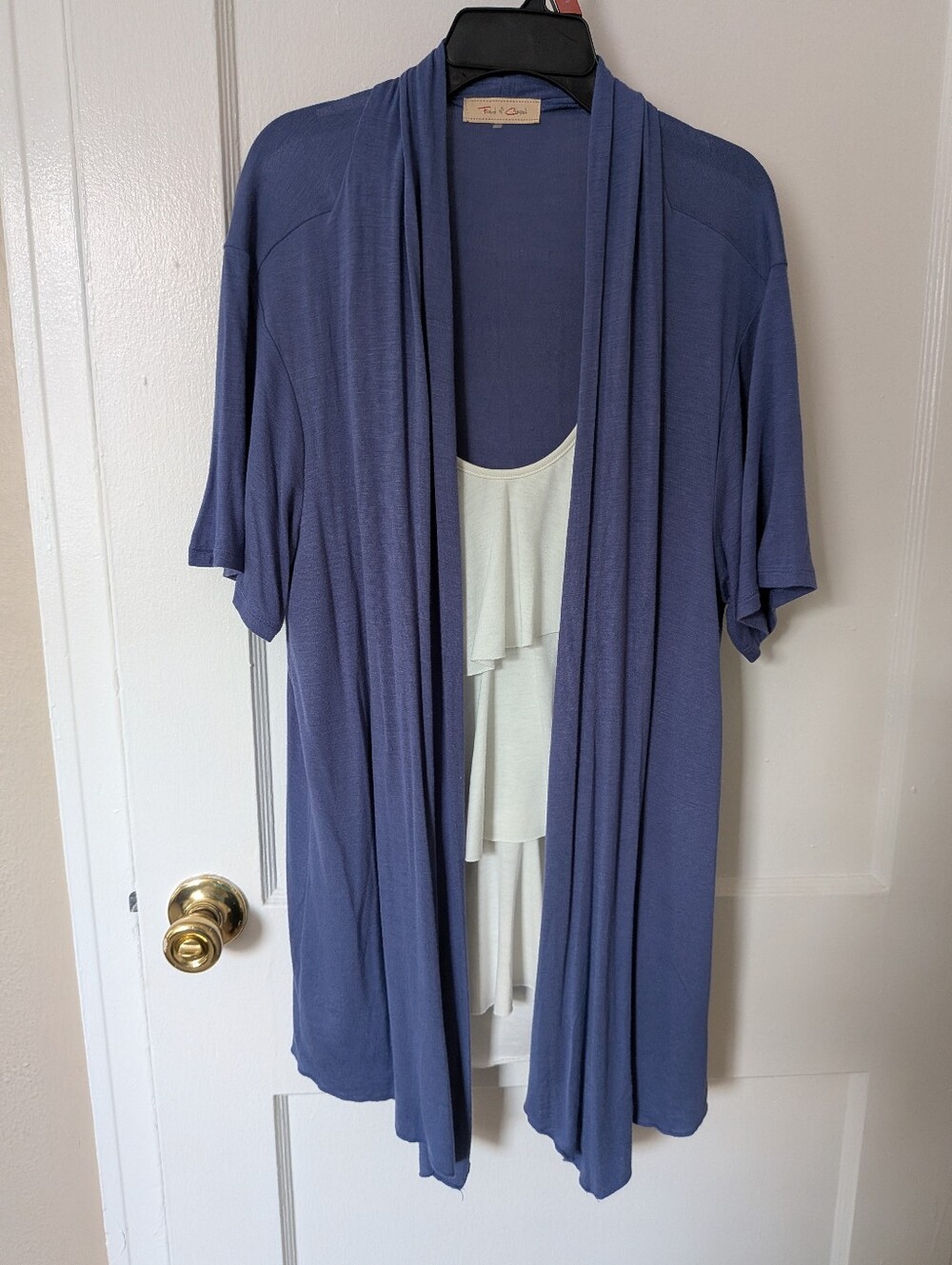 Flowy Ruffled Short Sleeve Top 1X